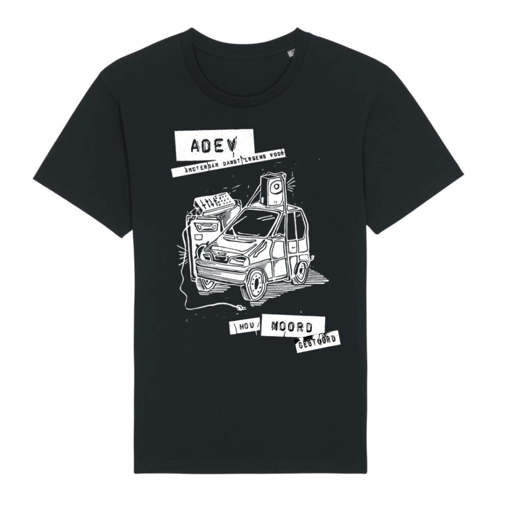 adev tshirt noord gestoord amsterdam danst ergens voor